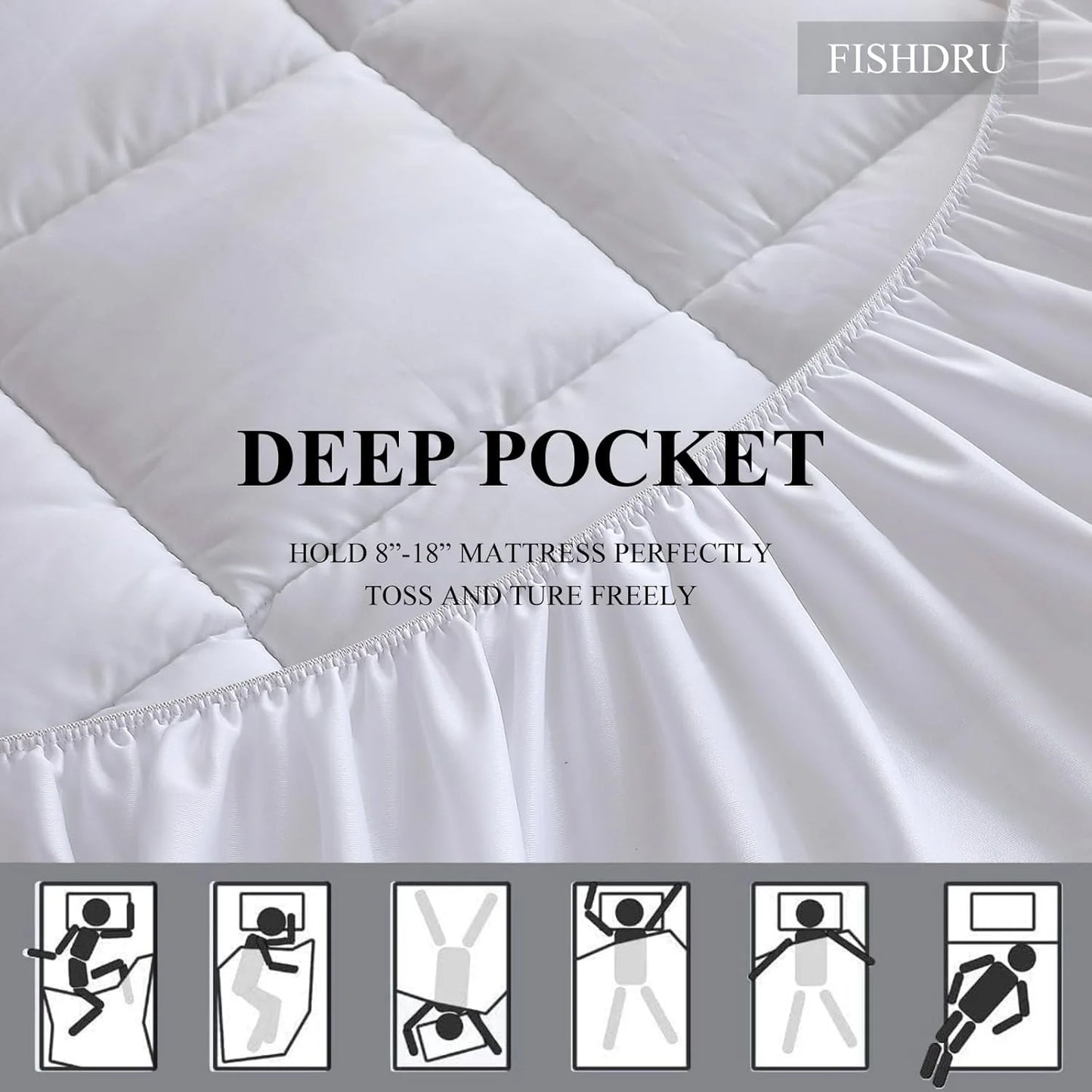 easYum Mattress Protector 360 GSM Breathable Dustproof