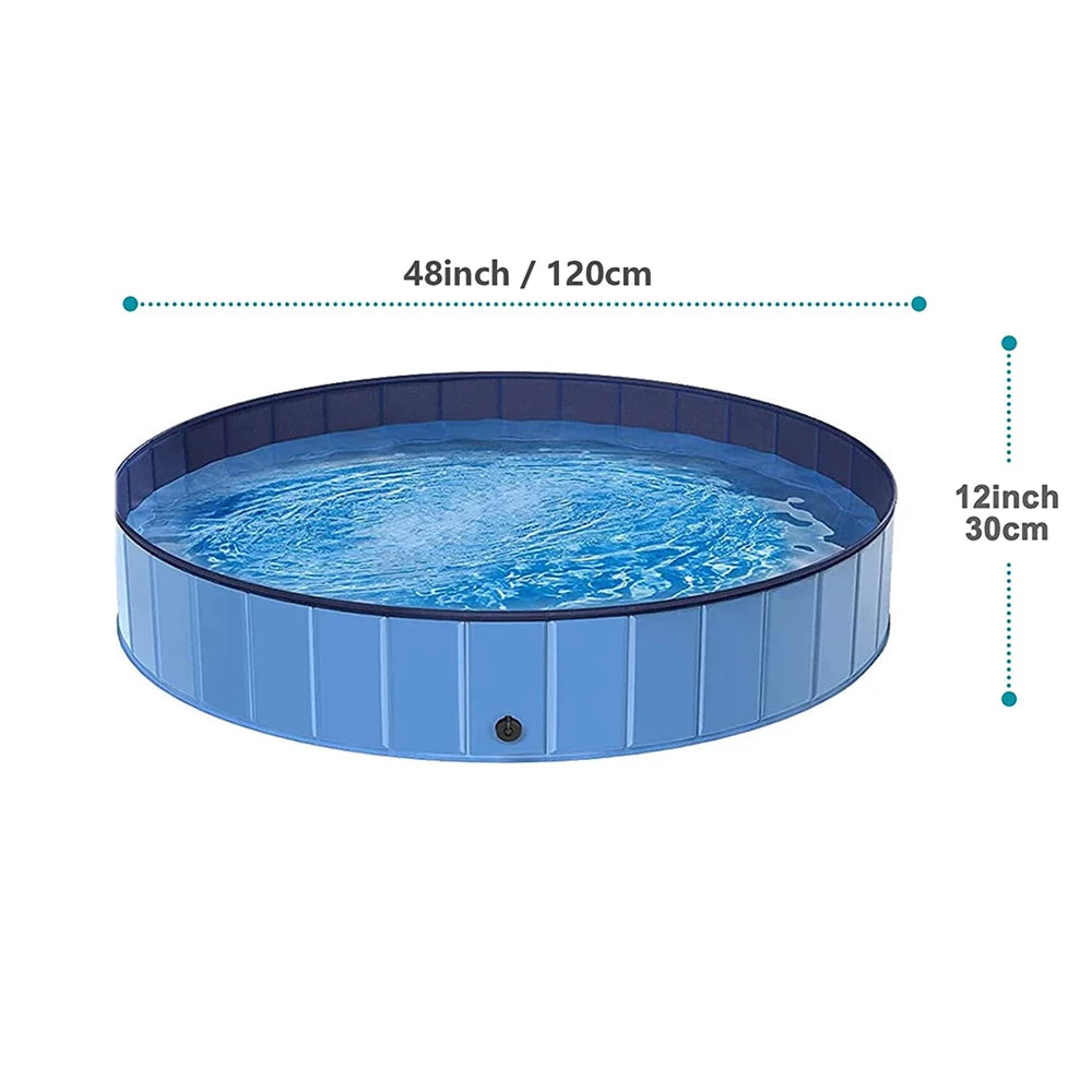 PETRAVEL Dog Pool Portable Bath Tub for Large Dogs
