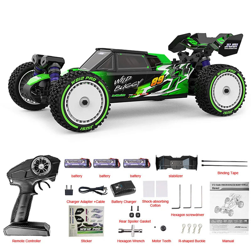 JIUSI 4WD Brushless RC Racing Car Off Road Drift Toy