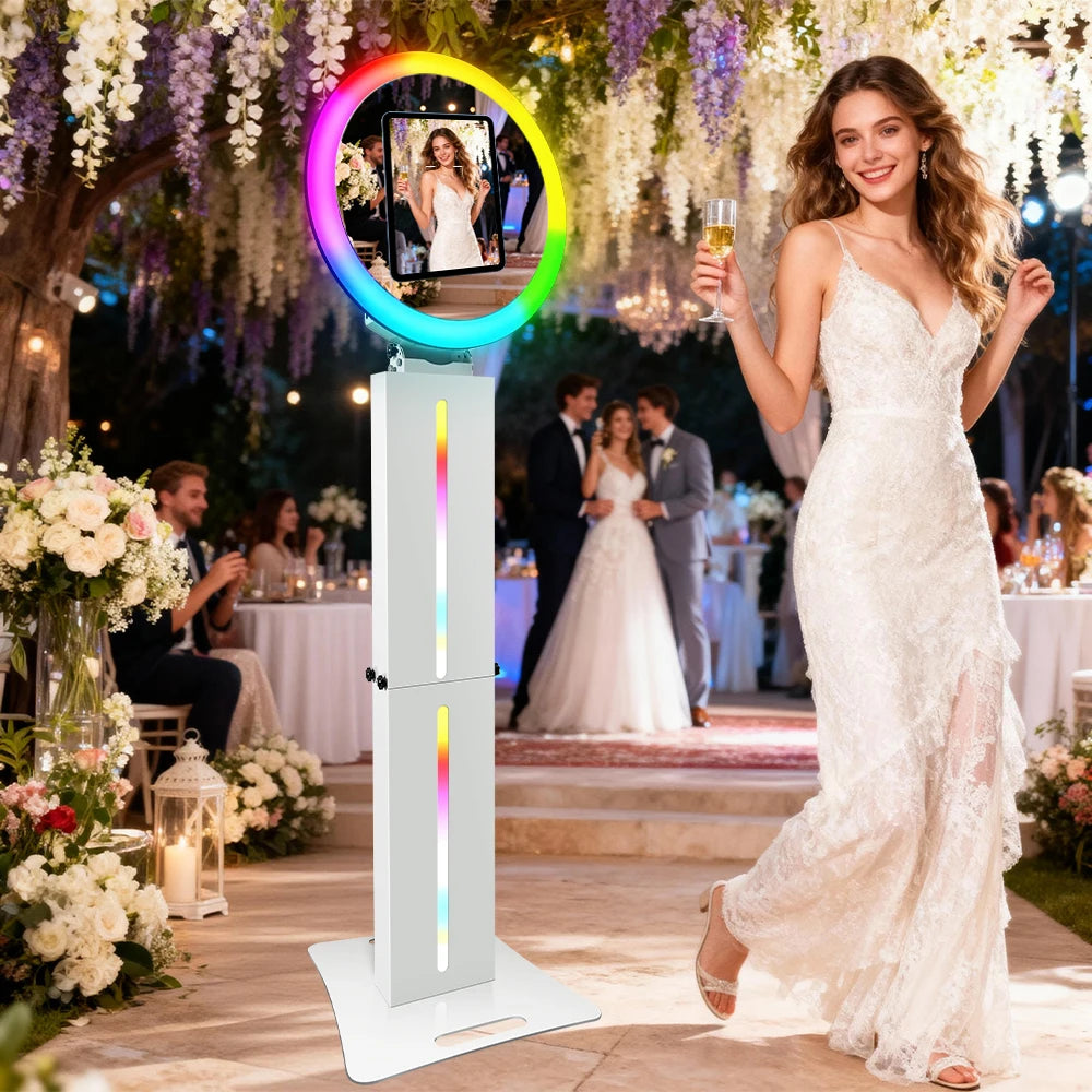 Portable LED Ring Light With iPad Stand For Photo Booth