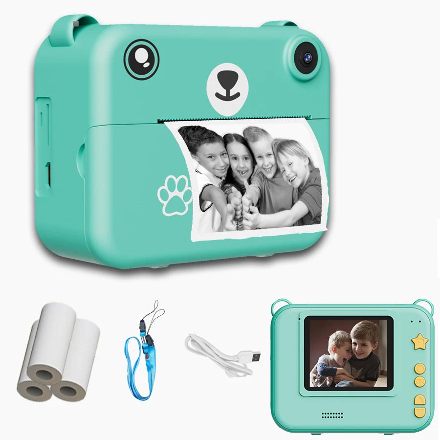 Multifunctional Children's Camera With Instant Print Portable