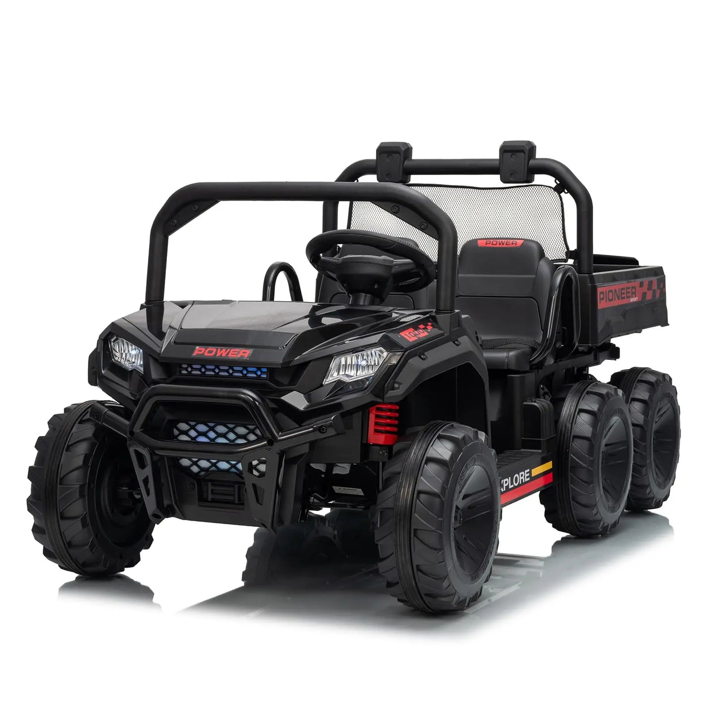 HiMISSE 24V 4WD Electric 2 Seater Ride On Dump Truck