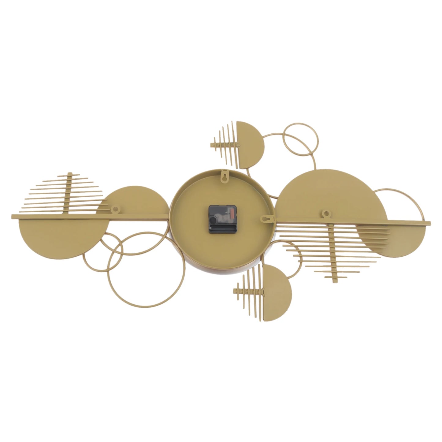 Creative Modern Metal Wall Clock Battery Operated Silent Minimalist Decor