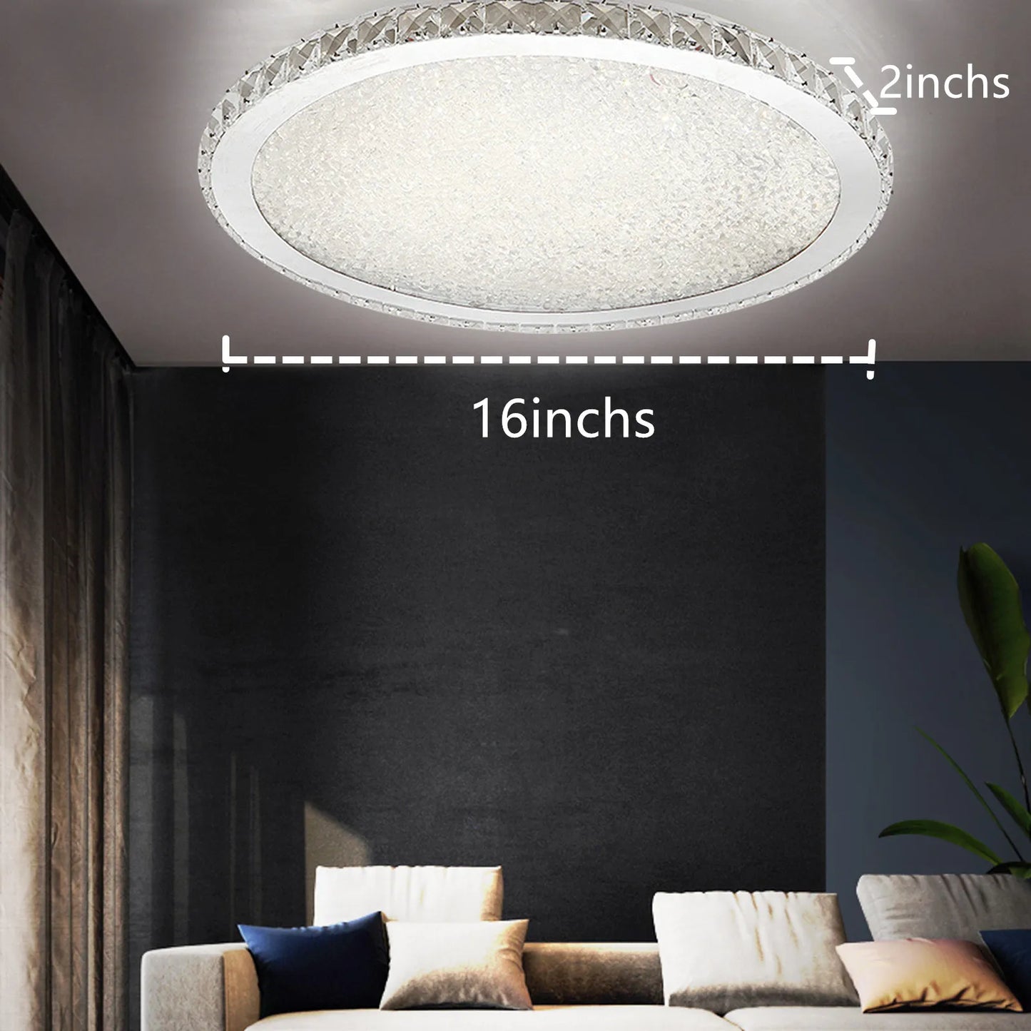 LOYALHEARTDY Modern Crystal LED Ceiling Light Pendant