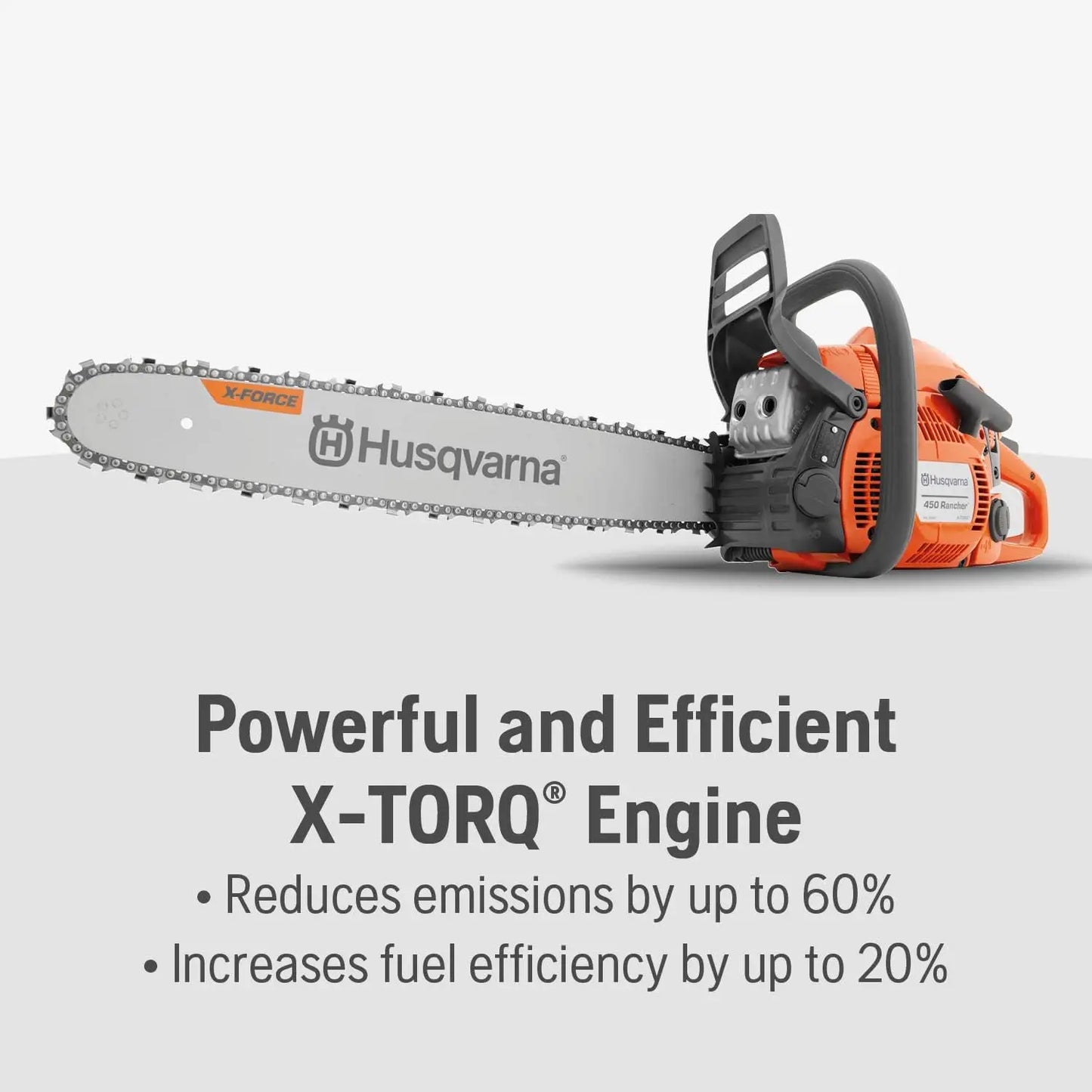 Gas Chainsaw 50.2cc 3.2HP 2 Cycle Engine For Pruning