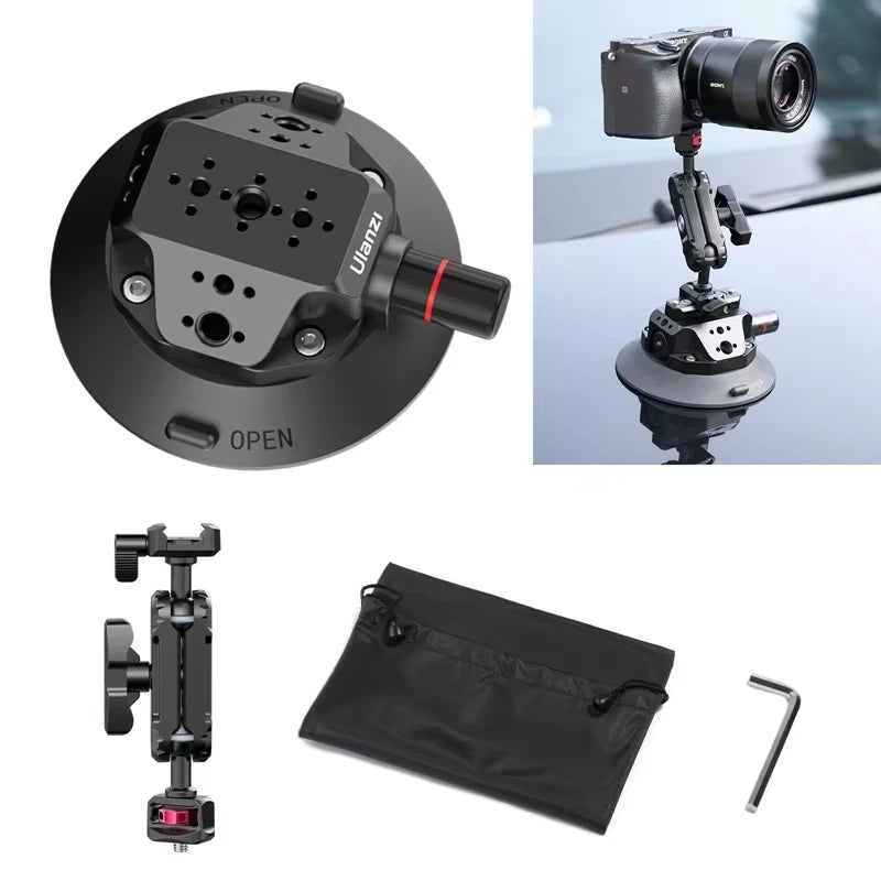 Ulanzi Hand Pump Vacuum Suction Mount Bracket For Action Cameras