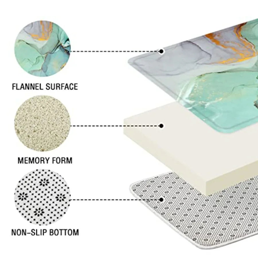 Shower Curtain Set With Non Slip Rugs Bath Mat Accessories