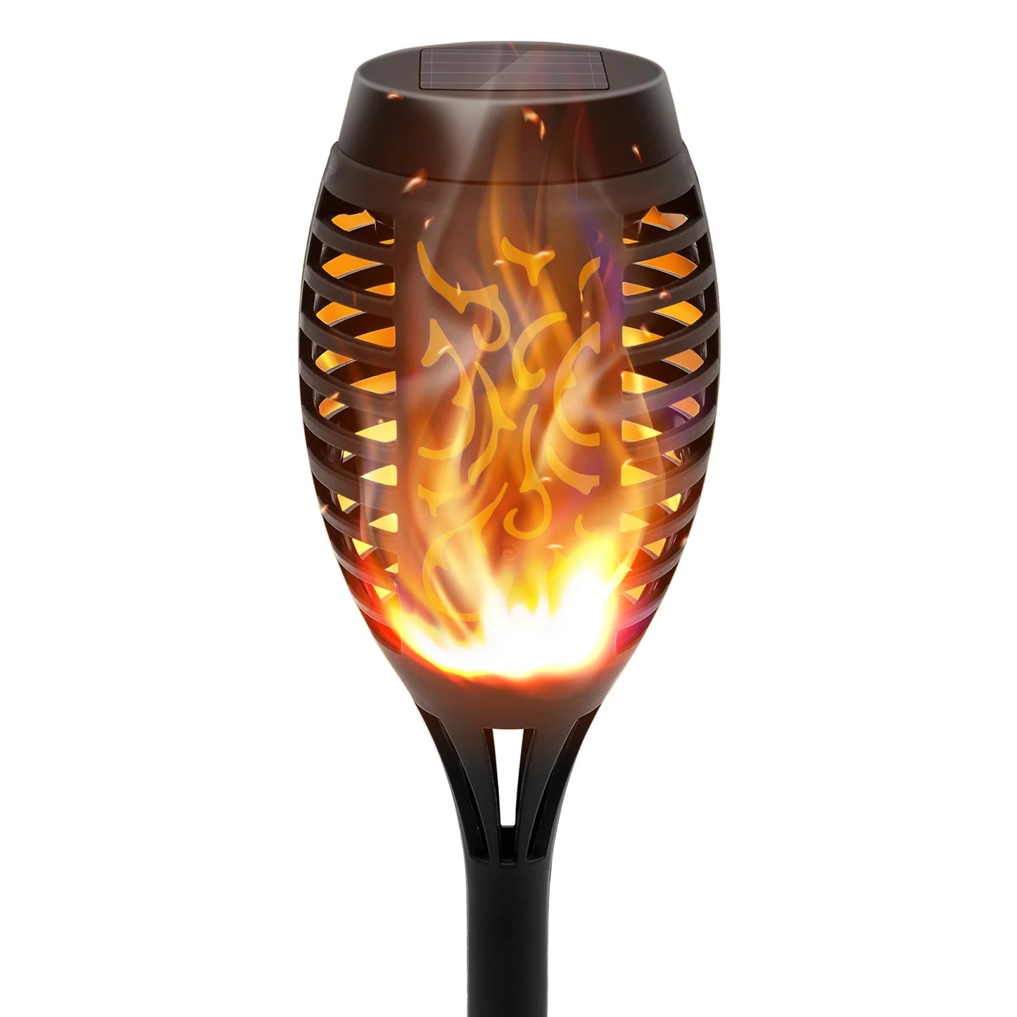 Solar Lights Outdoor 6 Pack Flickering Flame LED Waterproof