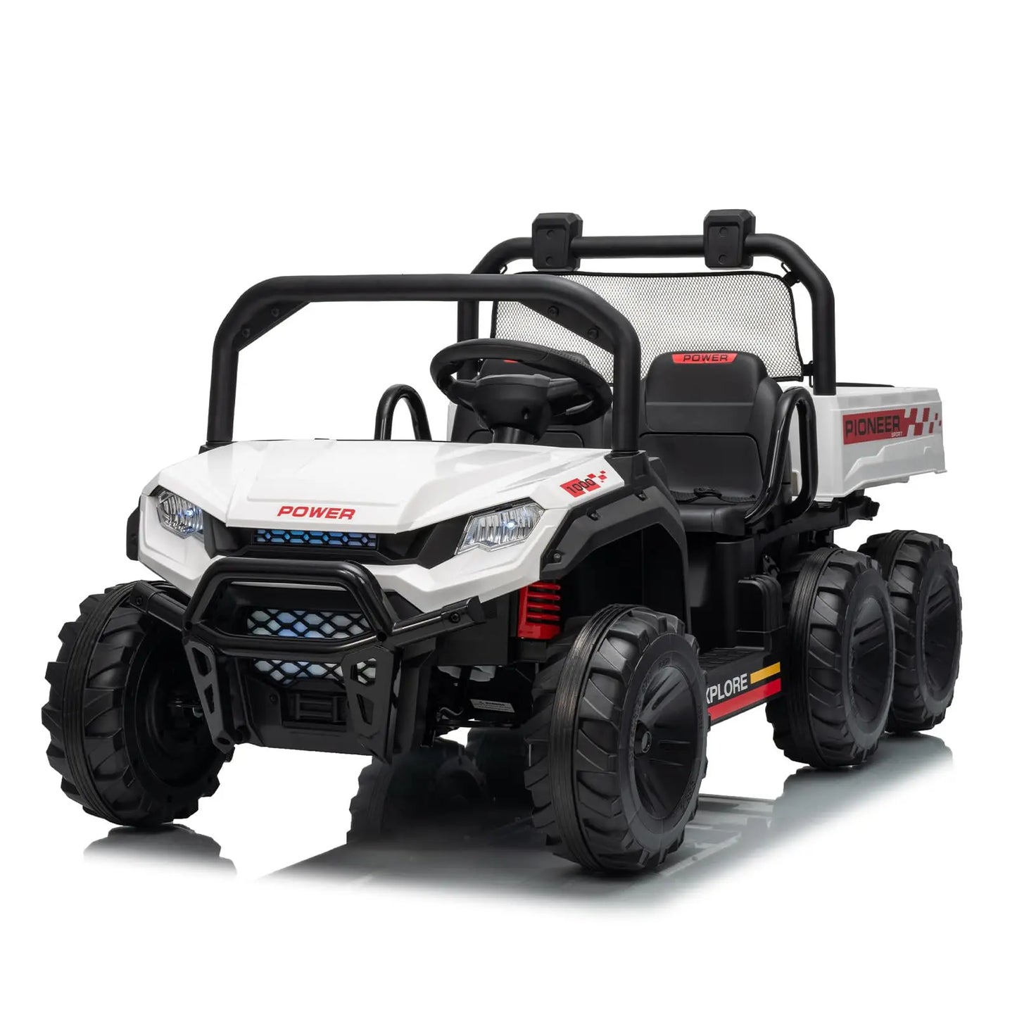 HiMISSE 24V 4WD Electric 2 Seater Ride On Dump Truck