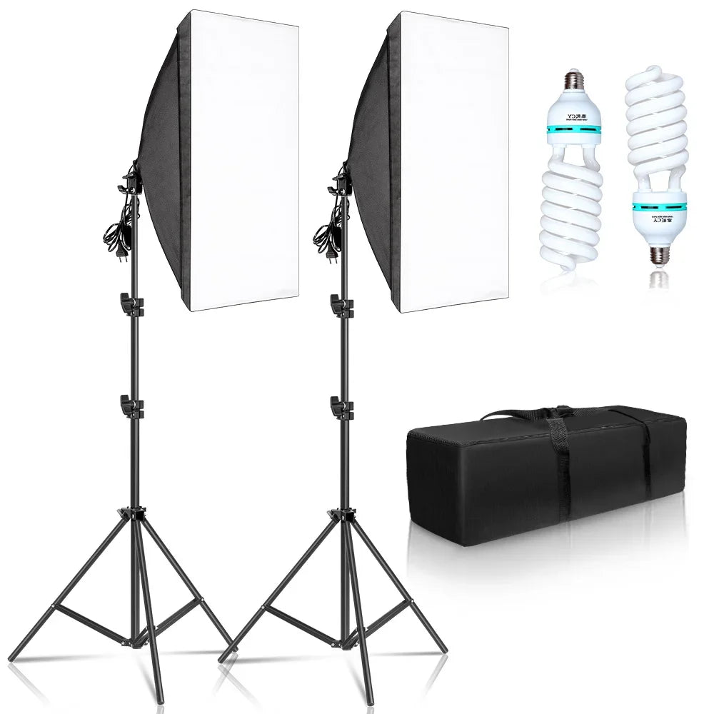 SH Professional Softbox Lighting Kit For Photography Studio