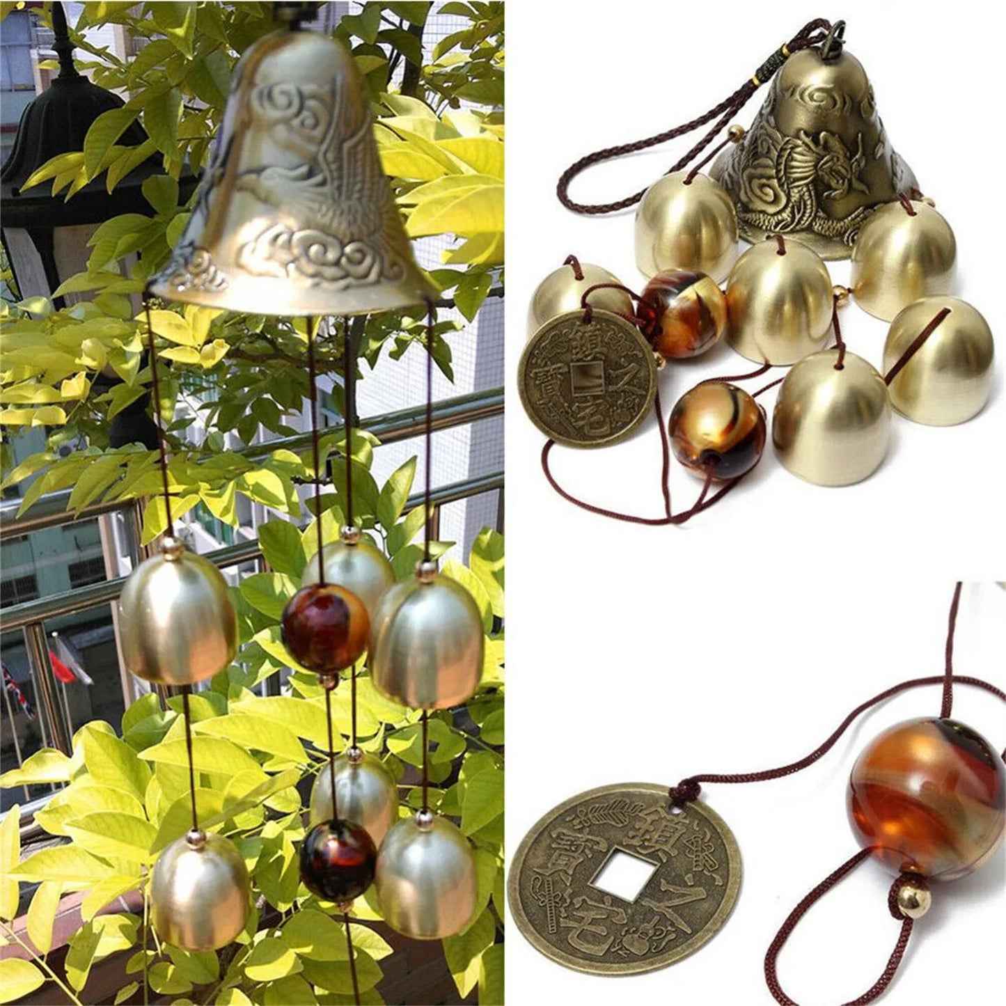 Wind Chime Large Bells for Garden and Outdoor Decor