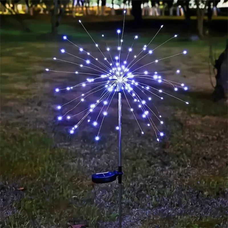 Solar Fireworks Light LED Fairy String Lights For Outdoors