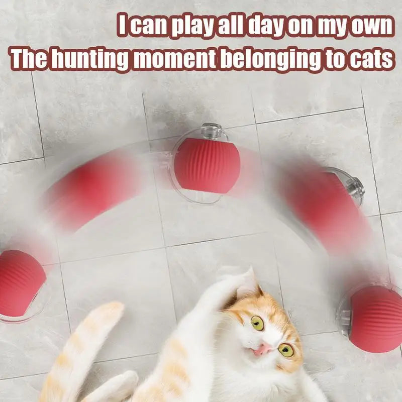 Automatic Interactive Cat Ball Toy Rechargeable Smart Rolling Ball