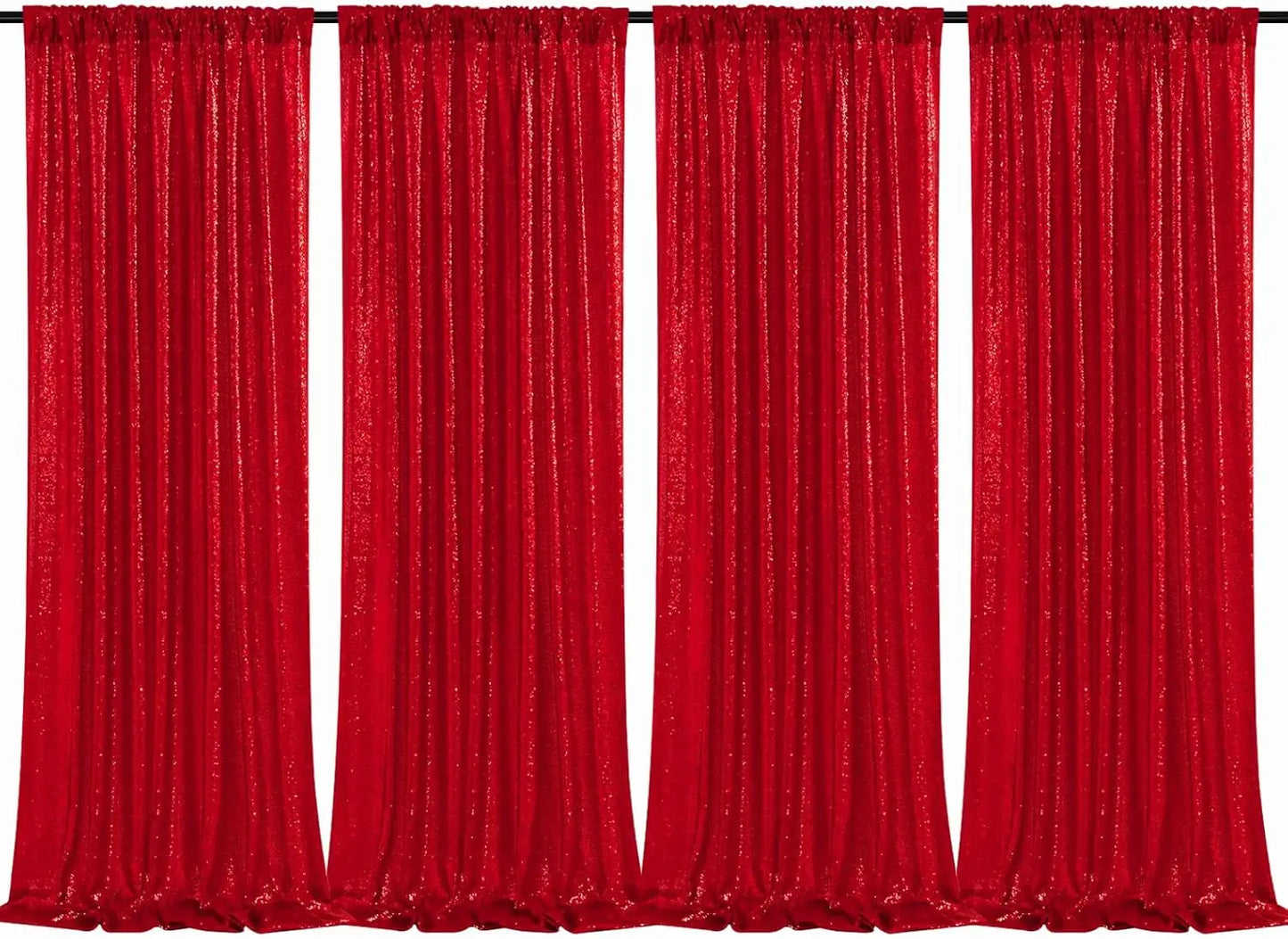Sequin Backdrop Curtains Panels for Photography and Wedding Events