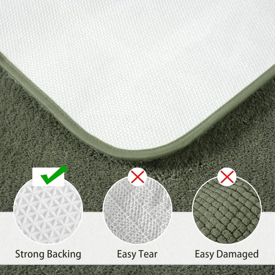 Bathroom Rug Set Two Piece Bath Mats And Toilet Mat