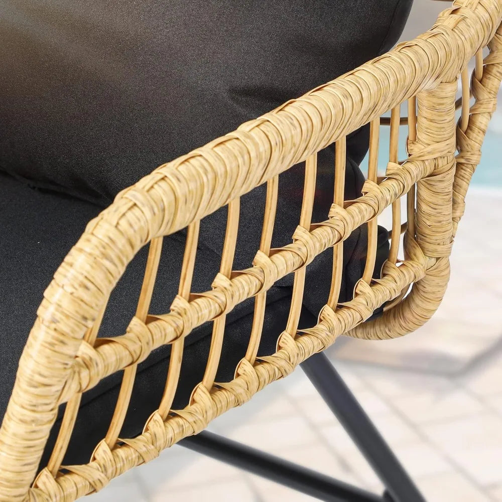 XMSJ 4-Piece Patio Furniture Wicker Outdoor Bistro Set