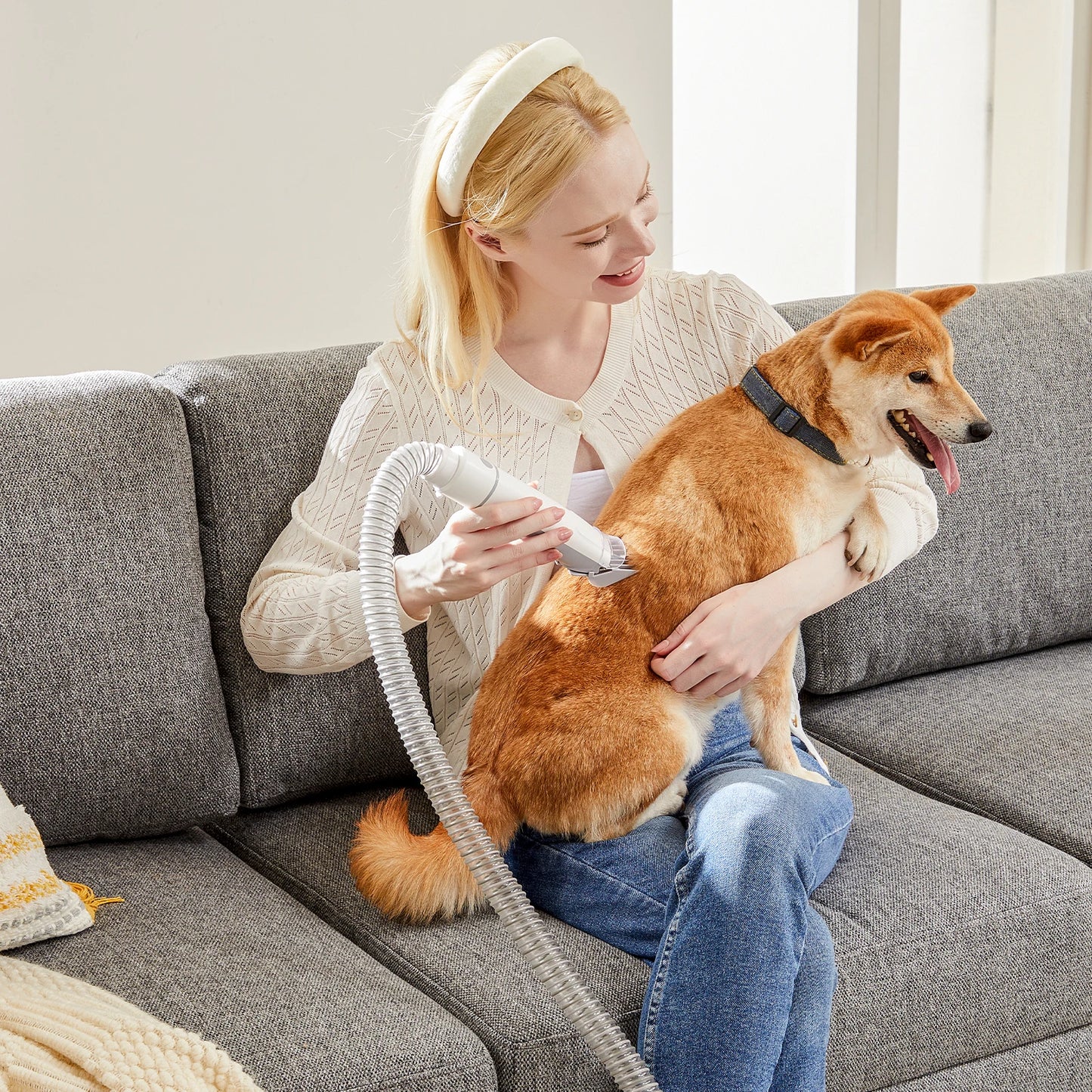 JHK Pet Grooming Vacuum Kit With Cordless Clippers And Tools