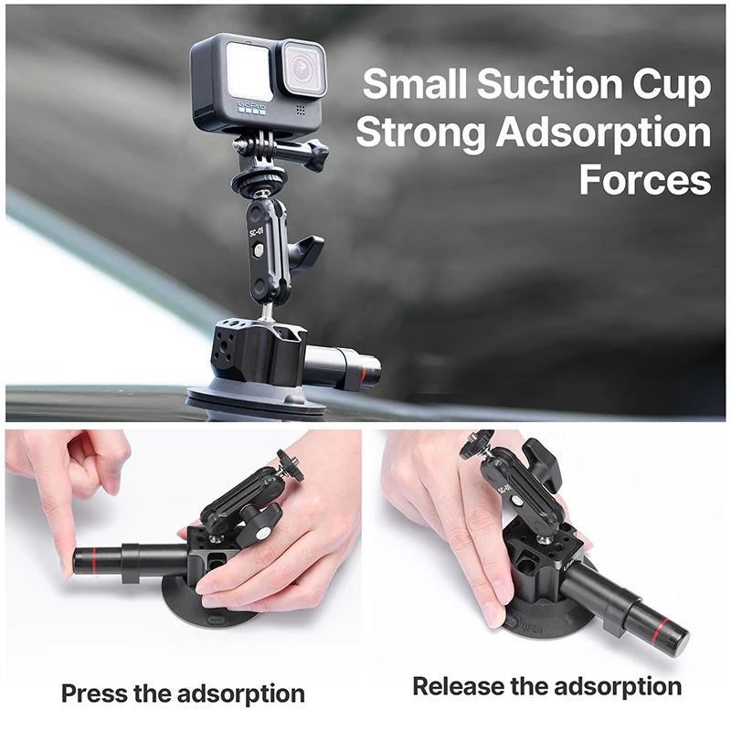 Ulanzi Hand Pump Vacuum Suction Mount Bracket For Action Cameras