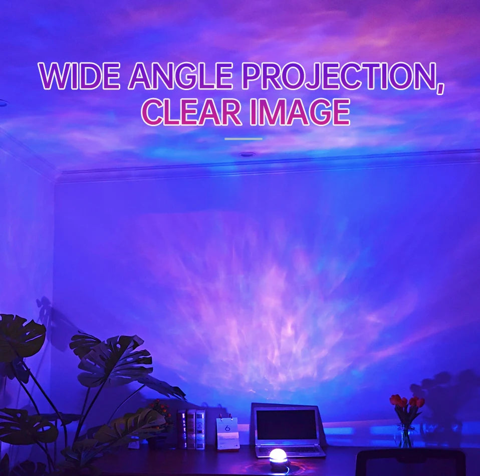Galaxy Starry Sky Projector LED Night Light USB Rechargeable With Remote
