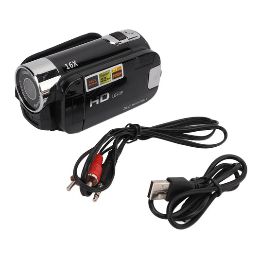 16X Zoom Camcorder 270 Degree Rotating 16MP Full HD 1080P