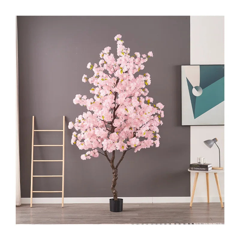 Artificial Cherry Blossom Tree Potted Floor Standing Decoration