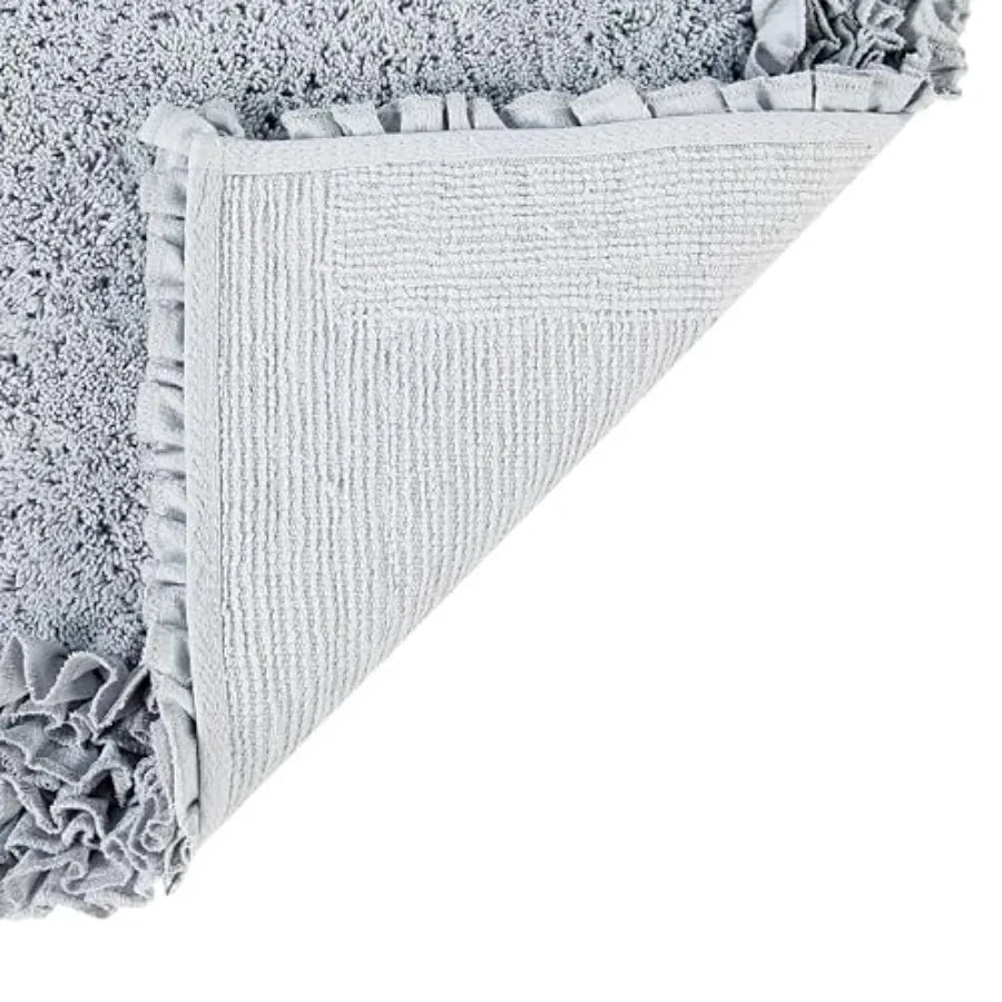 Shaggy Border Bathroom Set 3-Piece Non-Slip Rugs