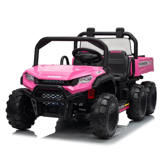 HiMISSE 24V 4WD Electric 2 Seater Ride On Dump Truck