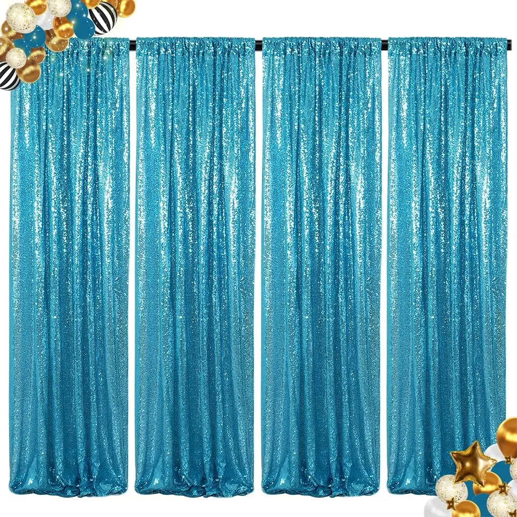 Sequin Backdrop Curtains Panels for Photography and Wedding Events