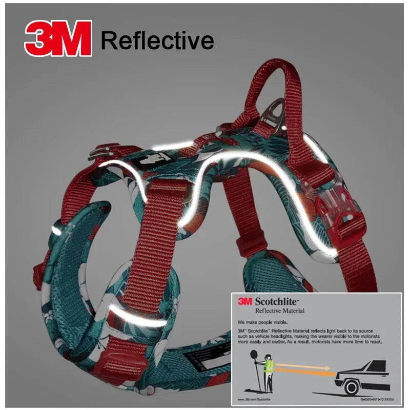 TRUELOVE Explosion Proof Dog Harness Camouflage Reflective Nylon Special Edition