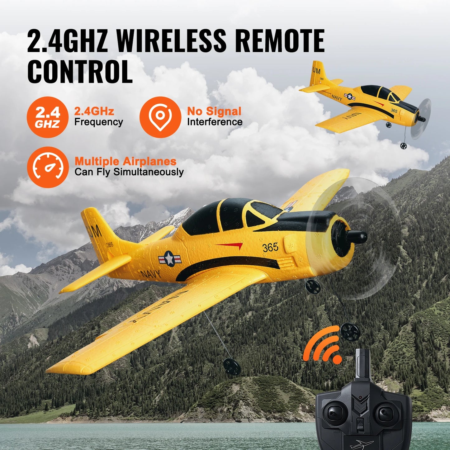 SucceBuy RC Plane 2.4G 4CH Remote Control Aircraft Toy