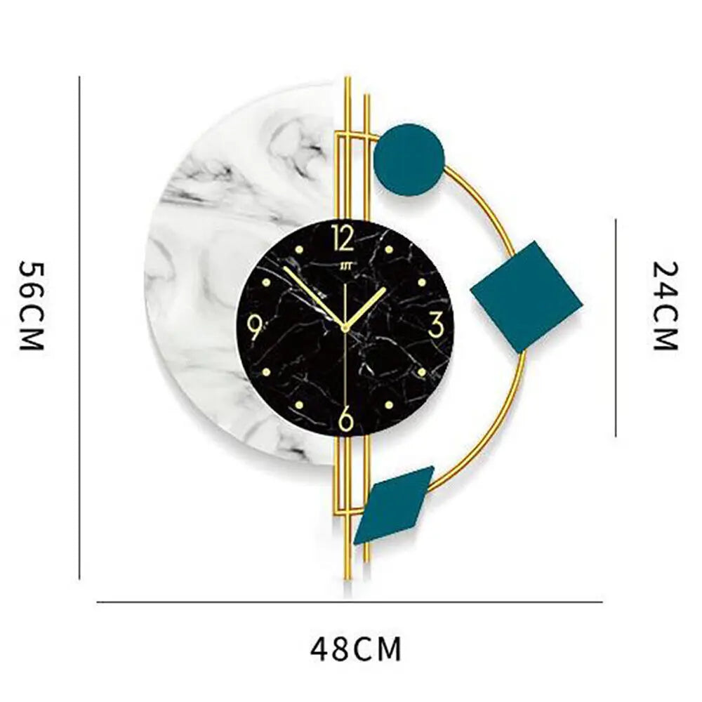 Modern Nordic 3D Wall Clock for Living Room Decor