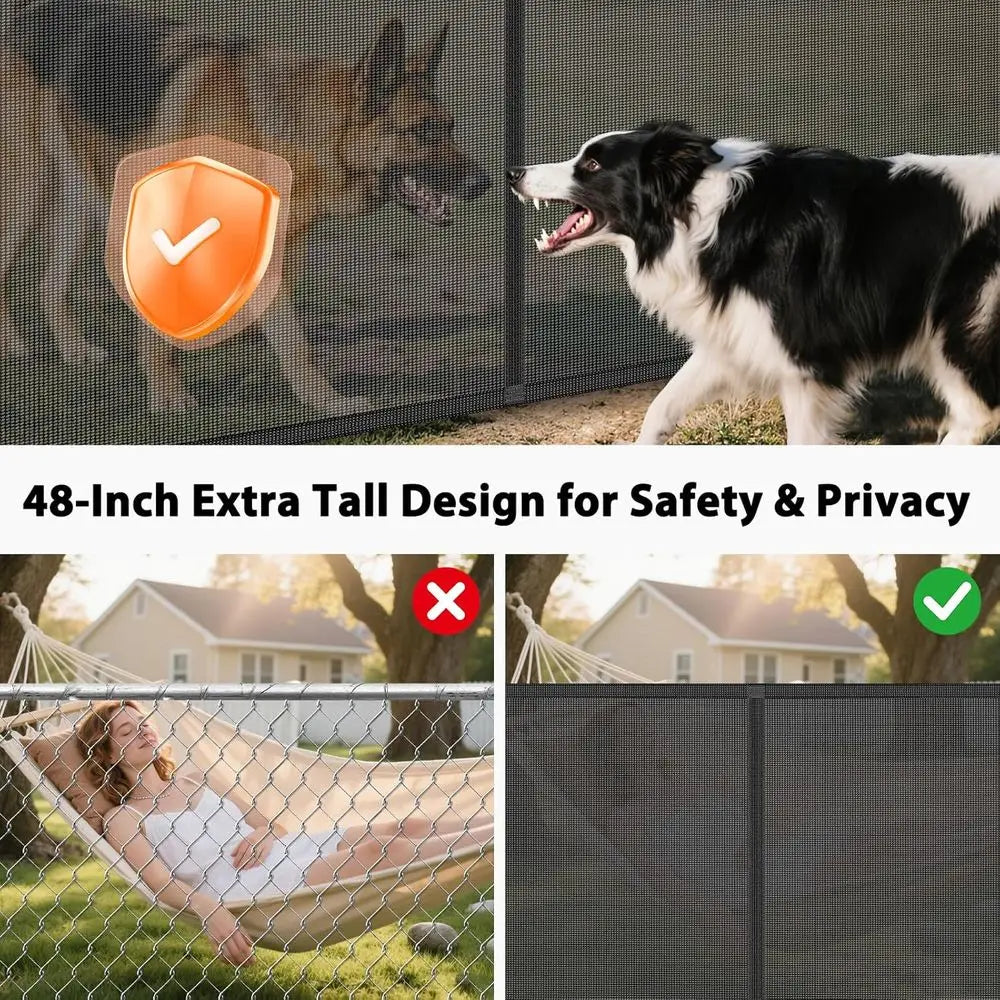 Reinforced Extra Wide Baby Gate Retractable Fence For Pets
