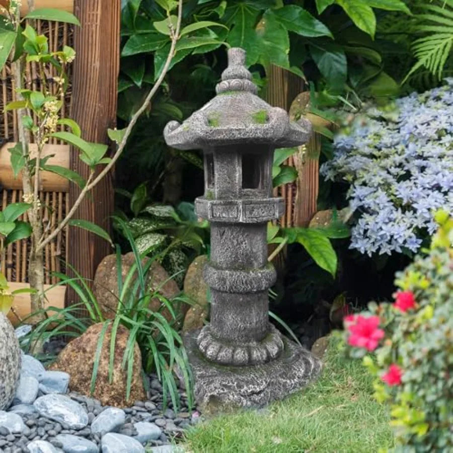 SHXI Solar Powered Pagoda Lamp for Outdoor Garden and Yard