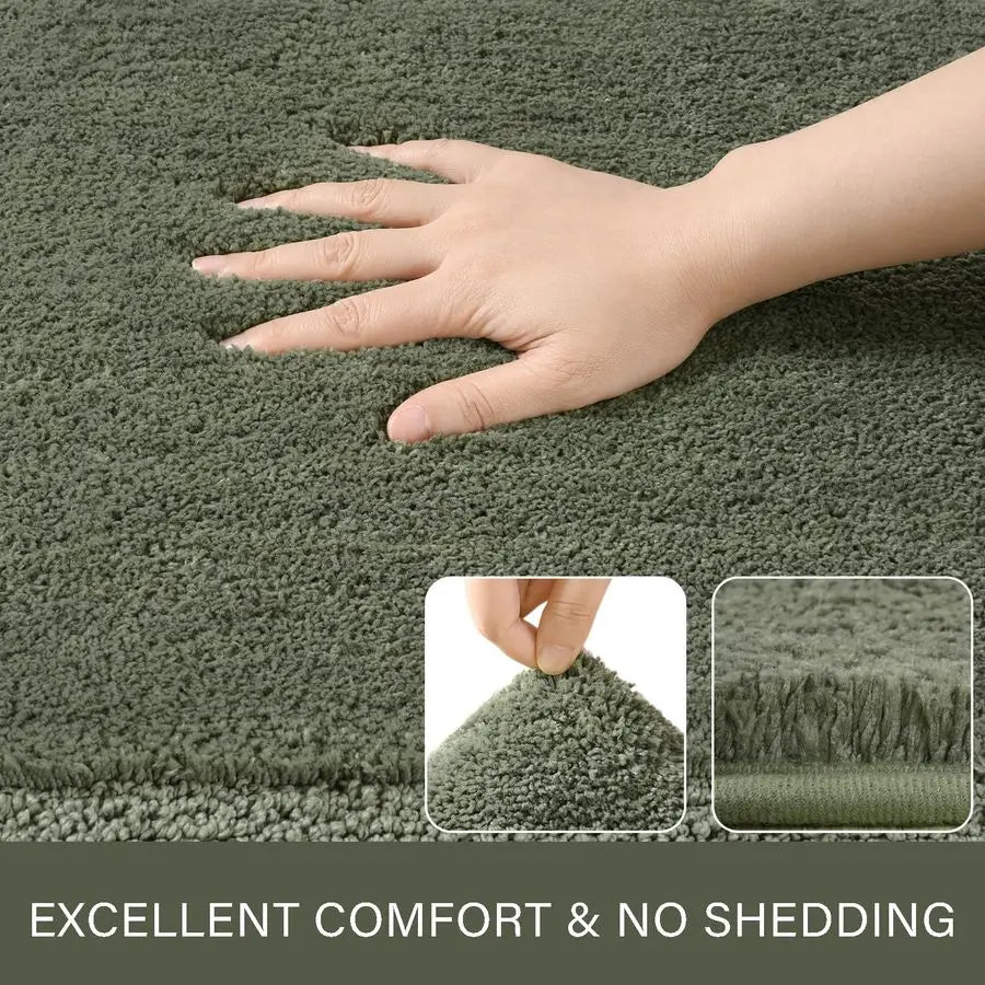 Bathroom Rug Set Two Piece Bath Mats And Toilet Mat