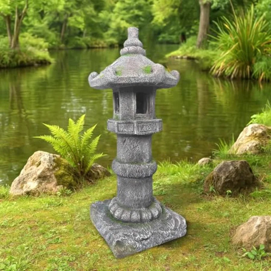 SHXI Solar Powered Pagoda Lamp for Outdoor Garden and Yard
