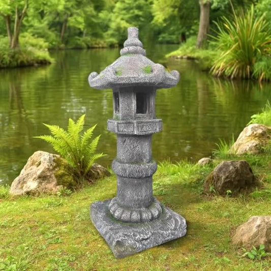 SHXI Solar Powered Pagoda Lamp for Outdoor Garden and Yard