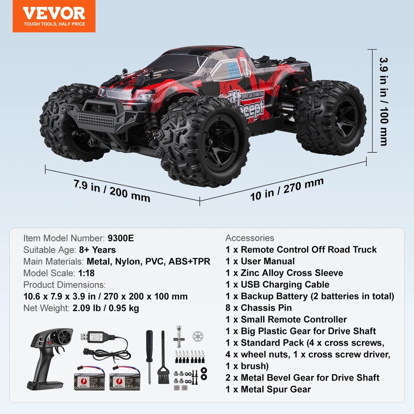1:18 RC Monster Truck High Speed Drift 4WD Off Road