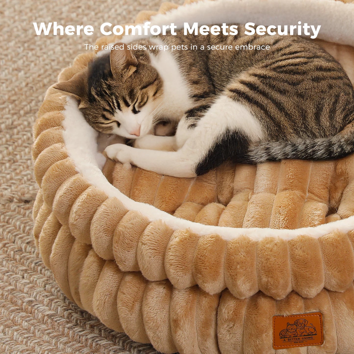 PAWZ Road RoundShaped Dog Bed For Medium Dogs And Cats