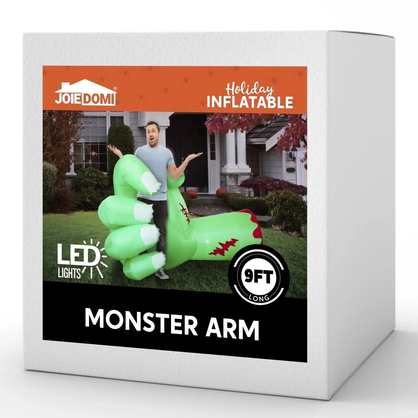 Joyfy Broken Hand Zombie Arm Inflatable With LEDs For Halloween Decor