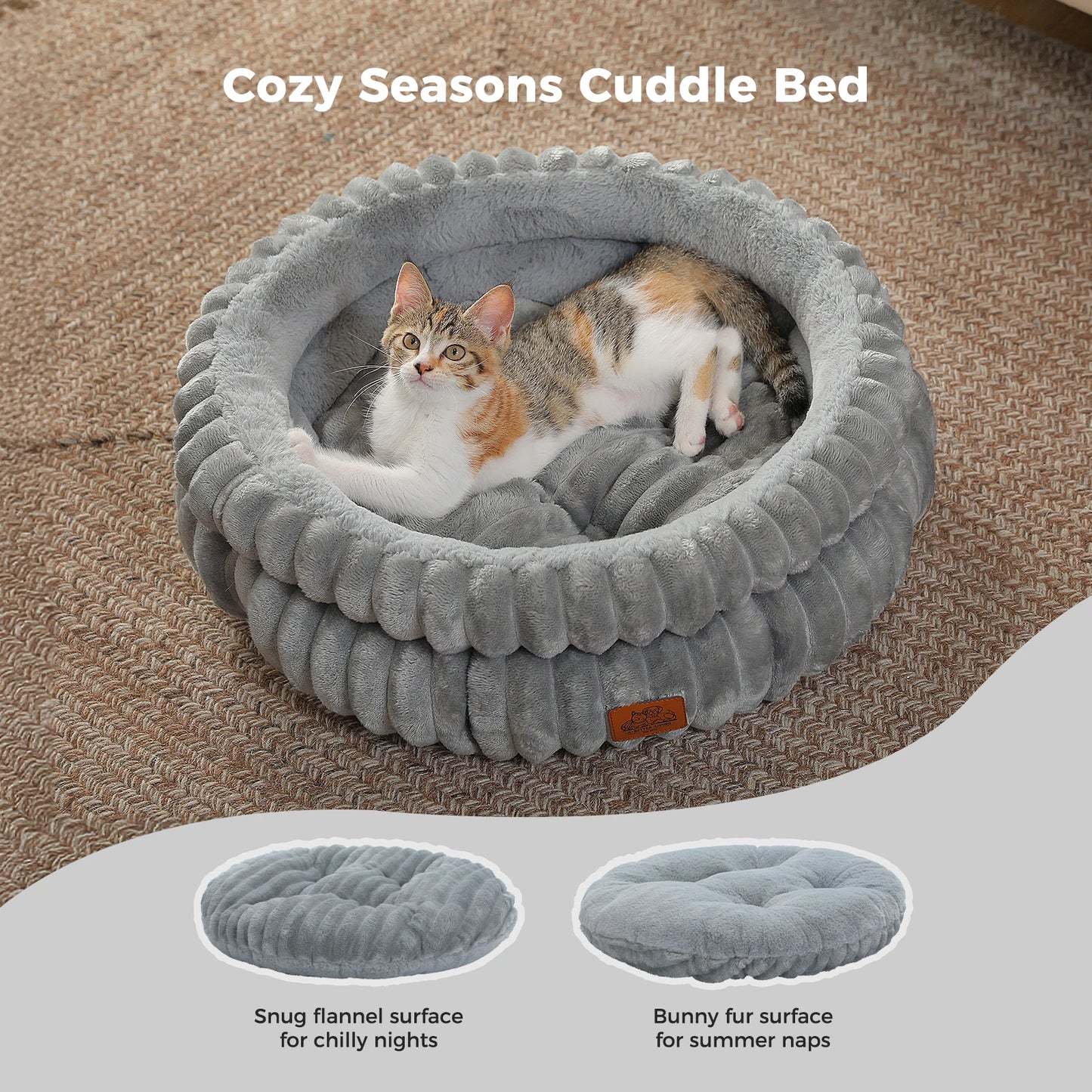 PAWZ Road RoundShaped Dog Bed For Medium Dogs And Cats