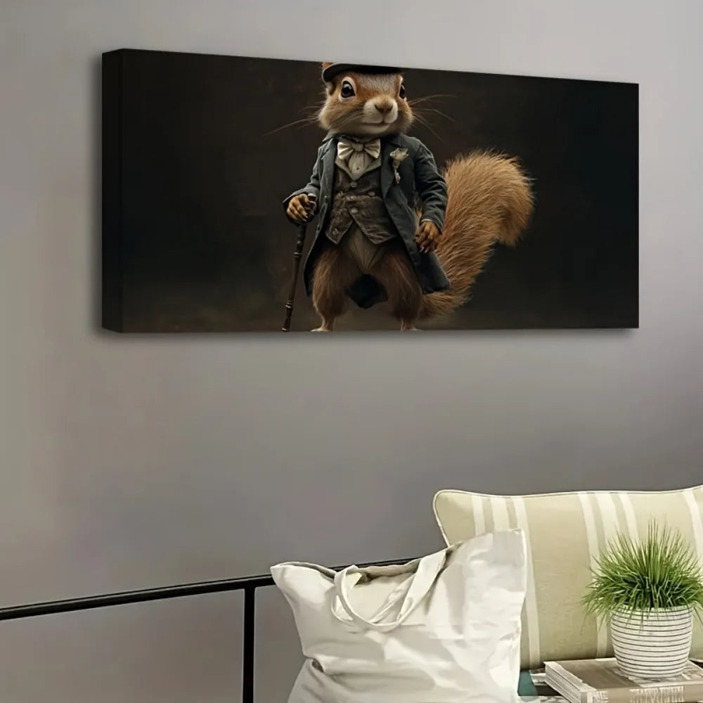 Steampunk Squirrel Wall Canvas Poster