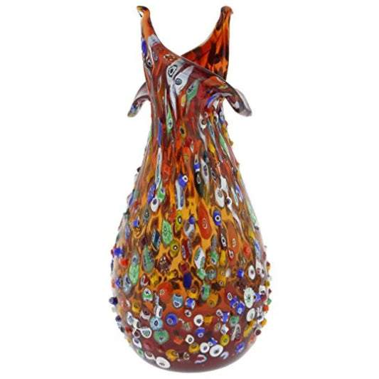 Mosaic Blooming Flower Vase Glass Porcelain Home Decor
