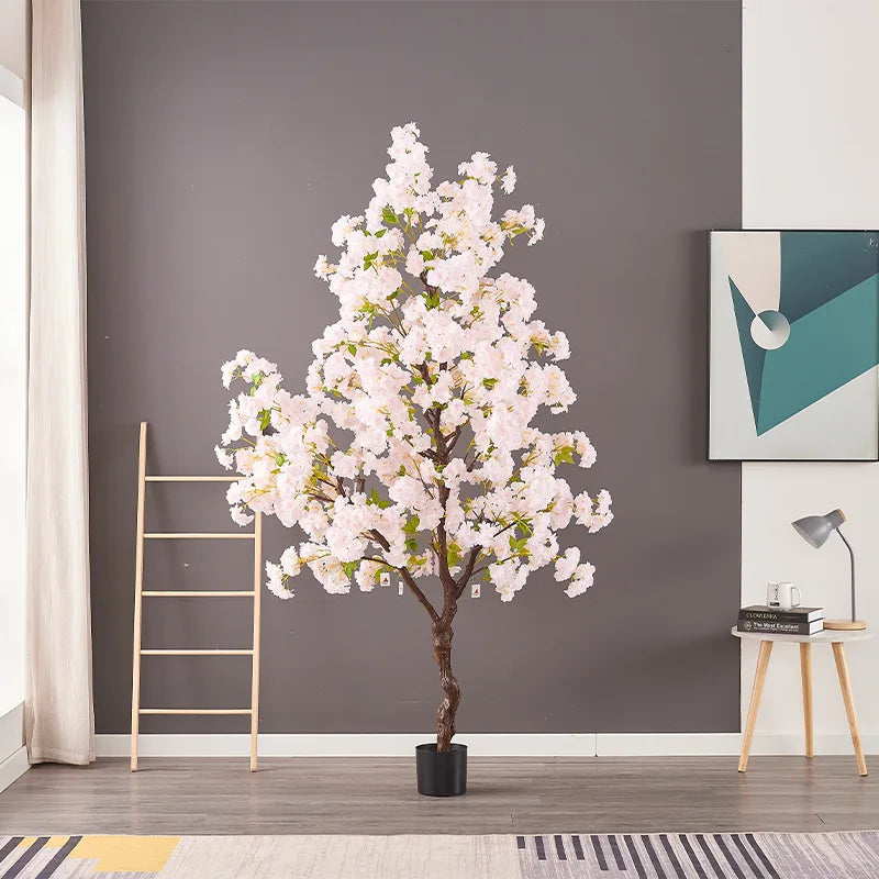 Artificial Cherry Blossom Tree Potted Floor Standing Decoration