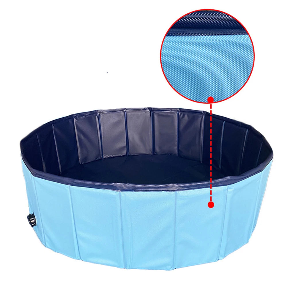 PETRAVEL Dog Pool Portable Bath Tub for Large Dogs