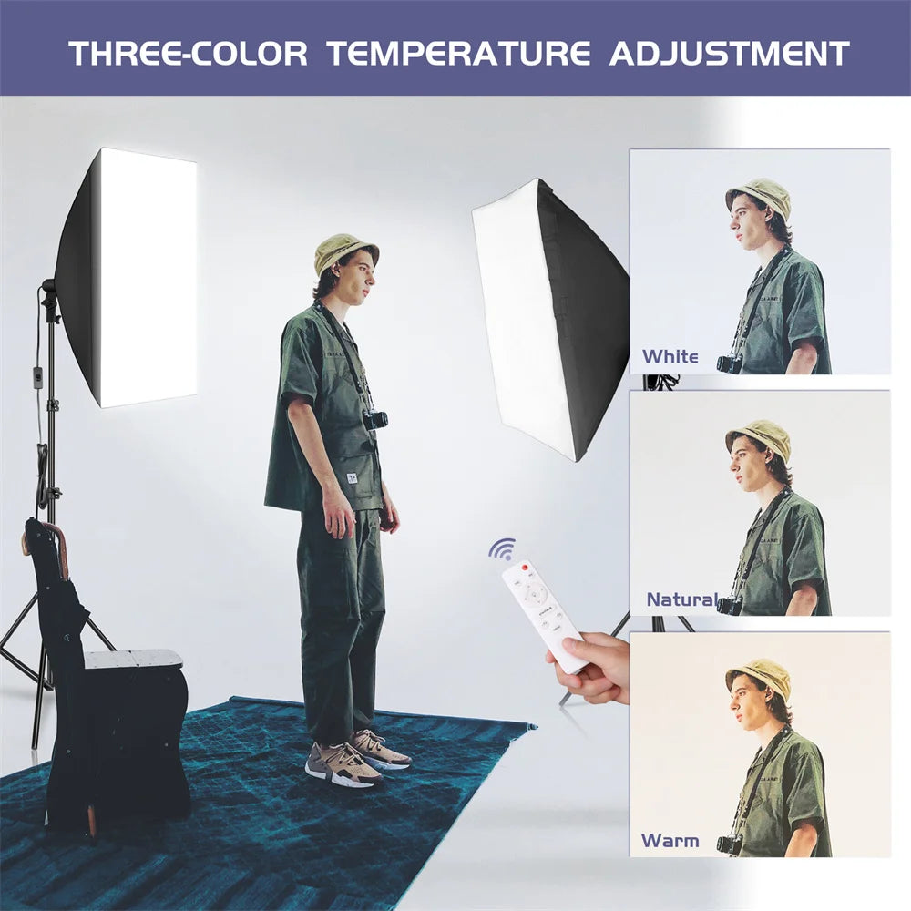 SH Professional Softbox Lighting Kit For Photography Studio
