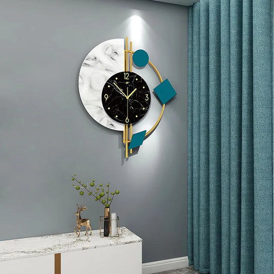 Modern Nordic 3D Wall Clock for Living Room Decor