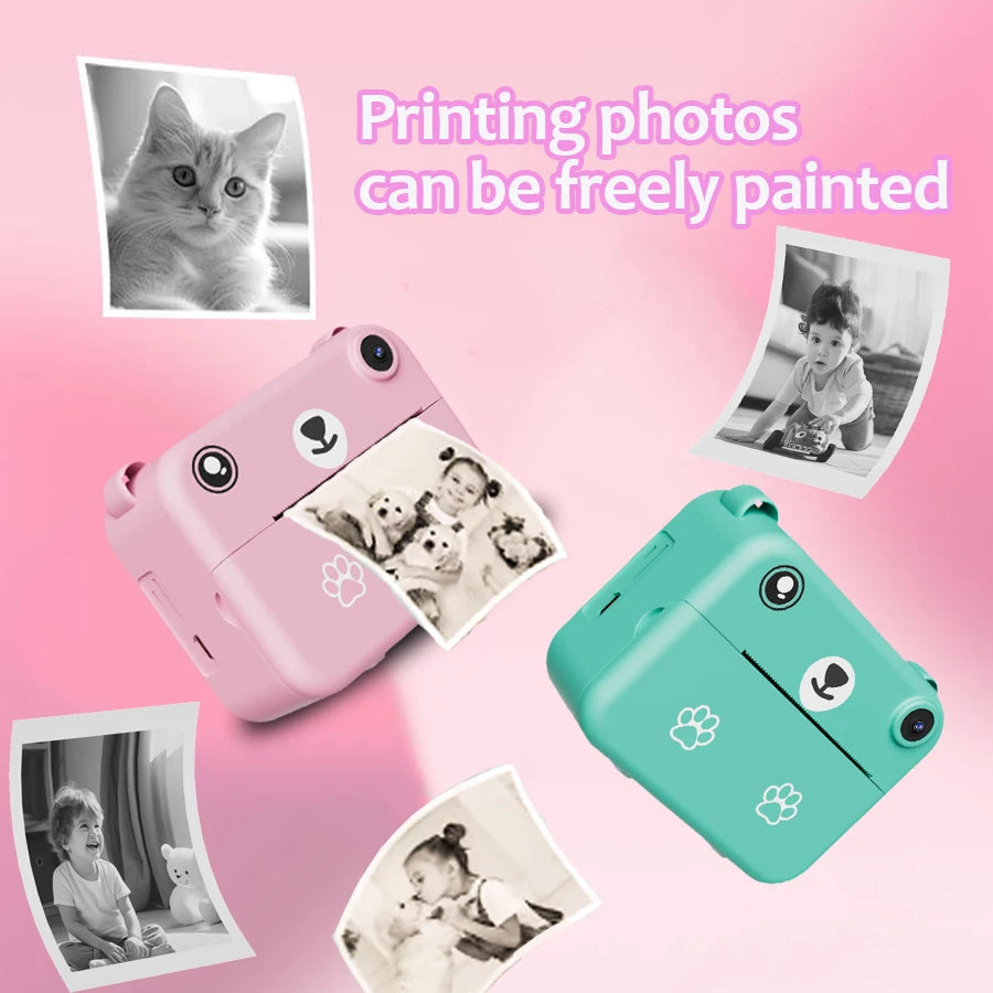 Multifunctional Children's Camera With Instant Print Portable