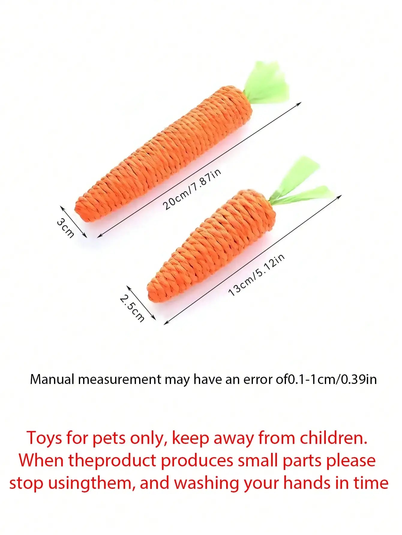 Carrot Shaped Interactive Cat Toy With Sisal Rope Entertains Cats