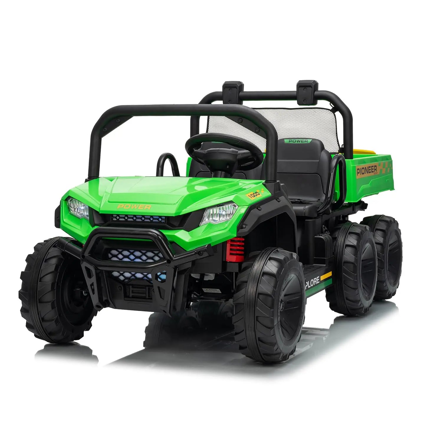 HiMISSE 24V 4WD Electric 2 Seater Ride On Dump Truck