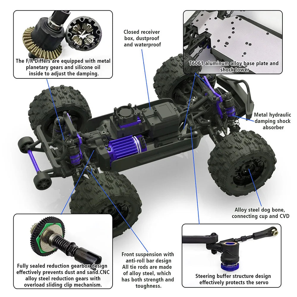 JIUSI PT14R V3 1/14 RC Racing Car